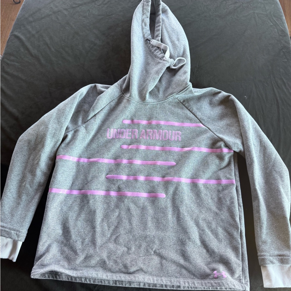 Under Armour Gray Hoodie with Pink Accents - Women’s